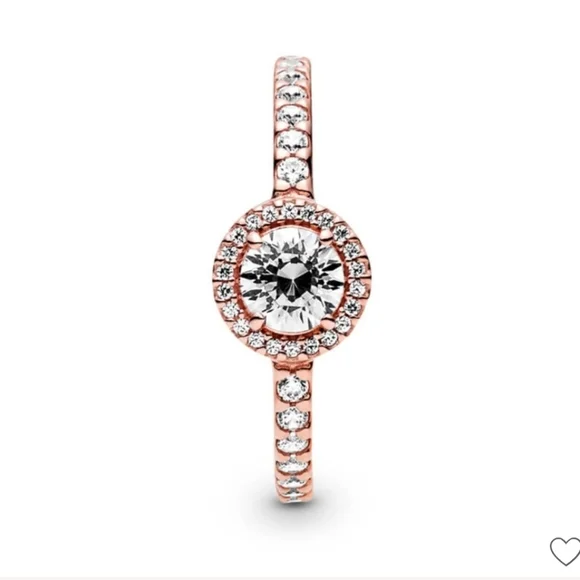 Pandora Classic Sparkle Halo CZ Ring - Picture 2 of 12
